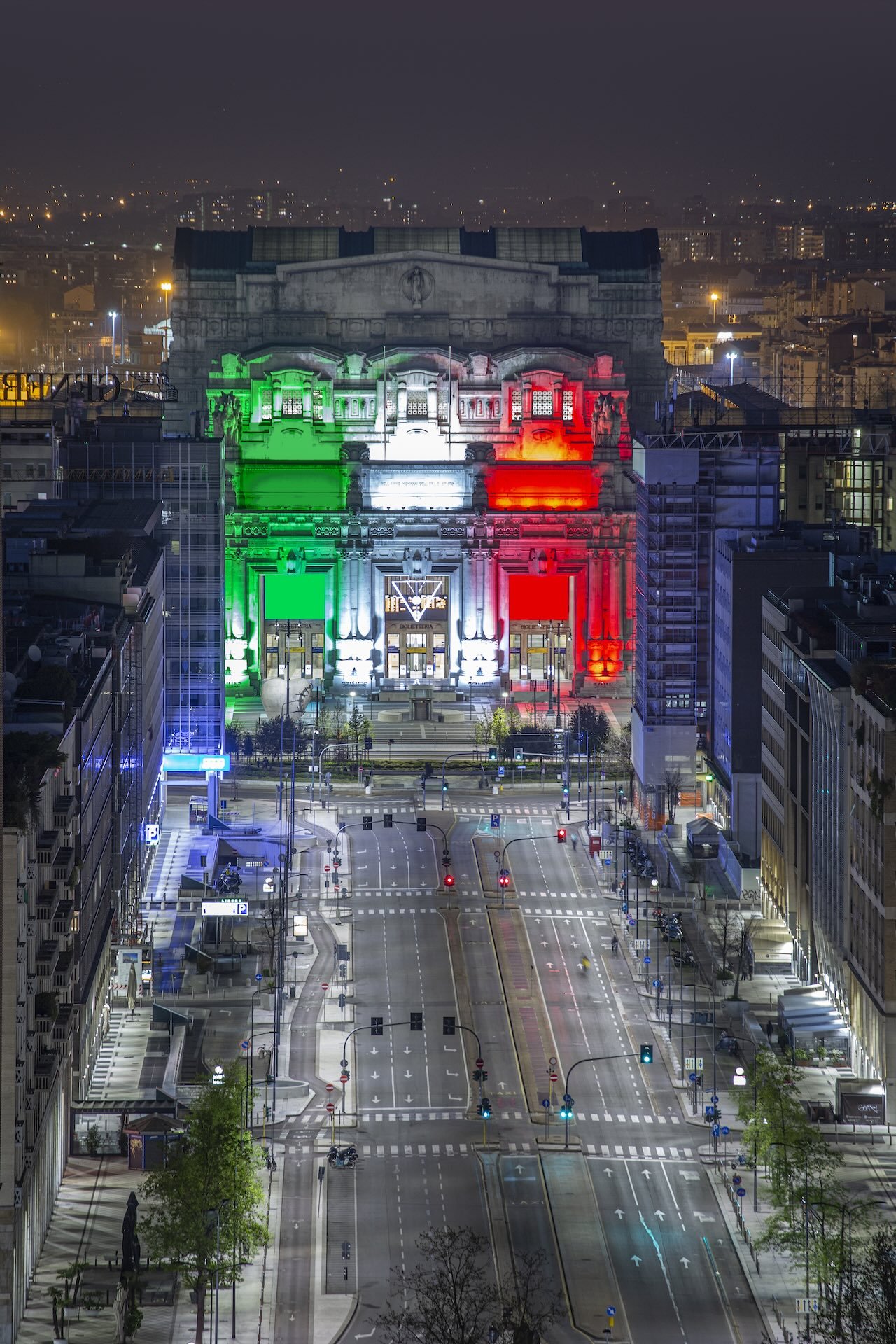 Stazione Centrale durante il lockdown