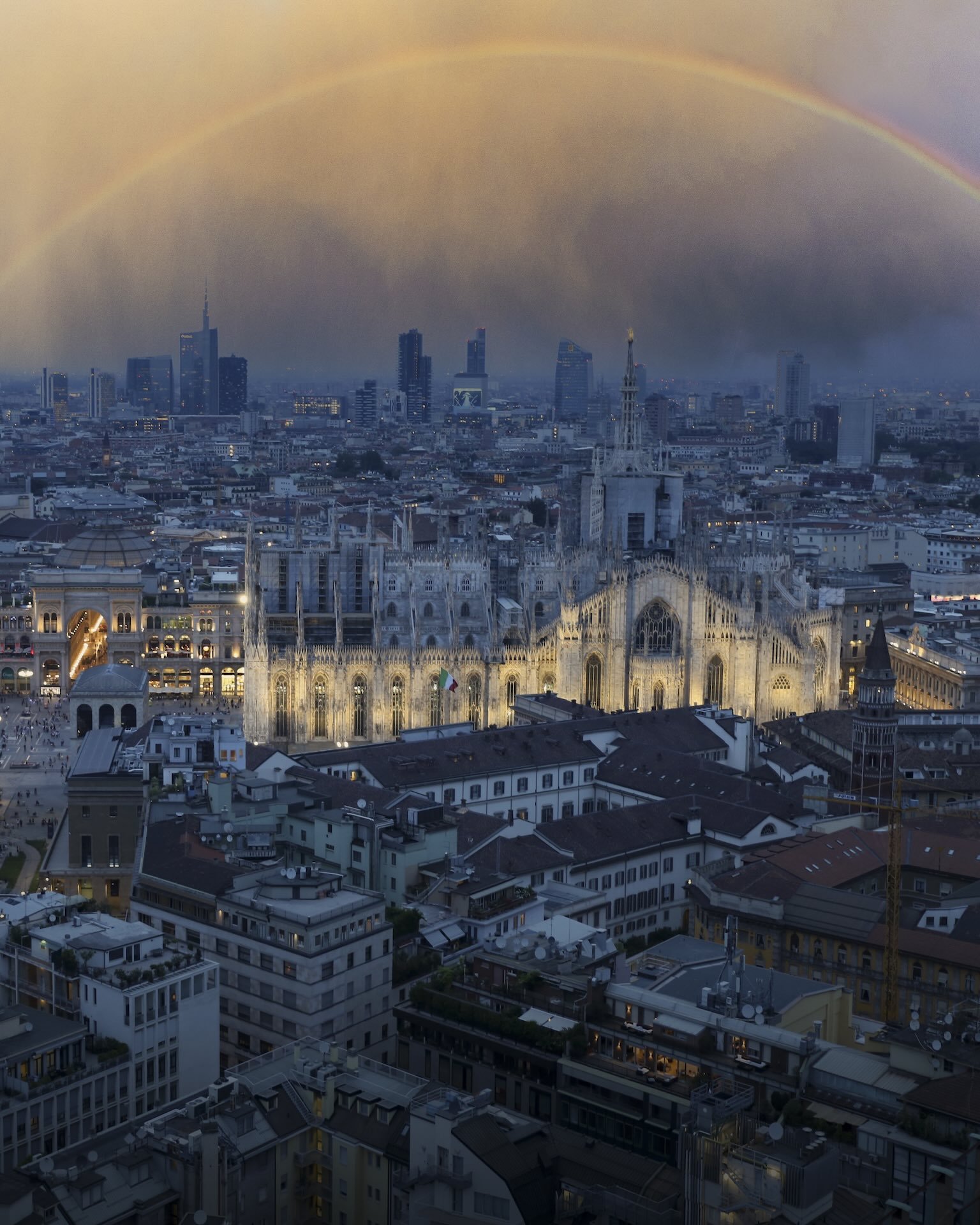 Il Duomo, scatto dalla Torre Velasca