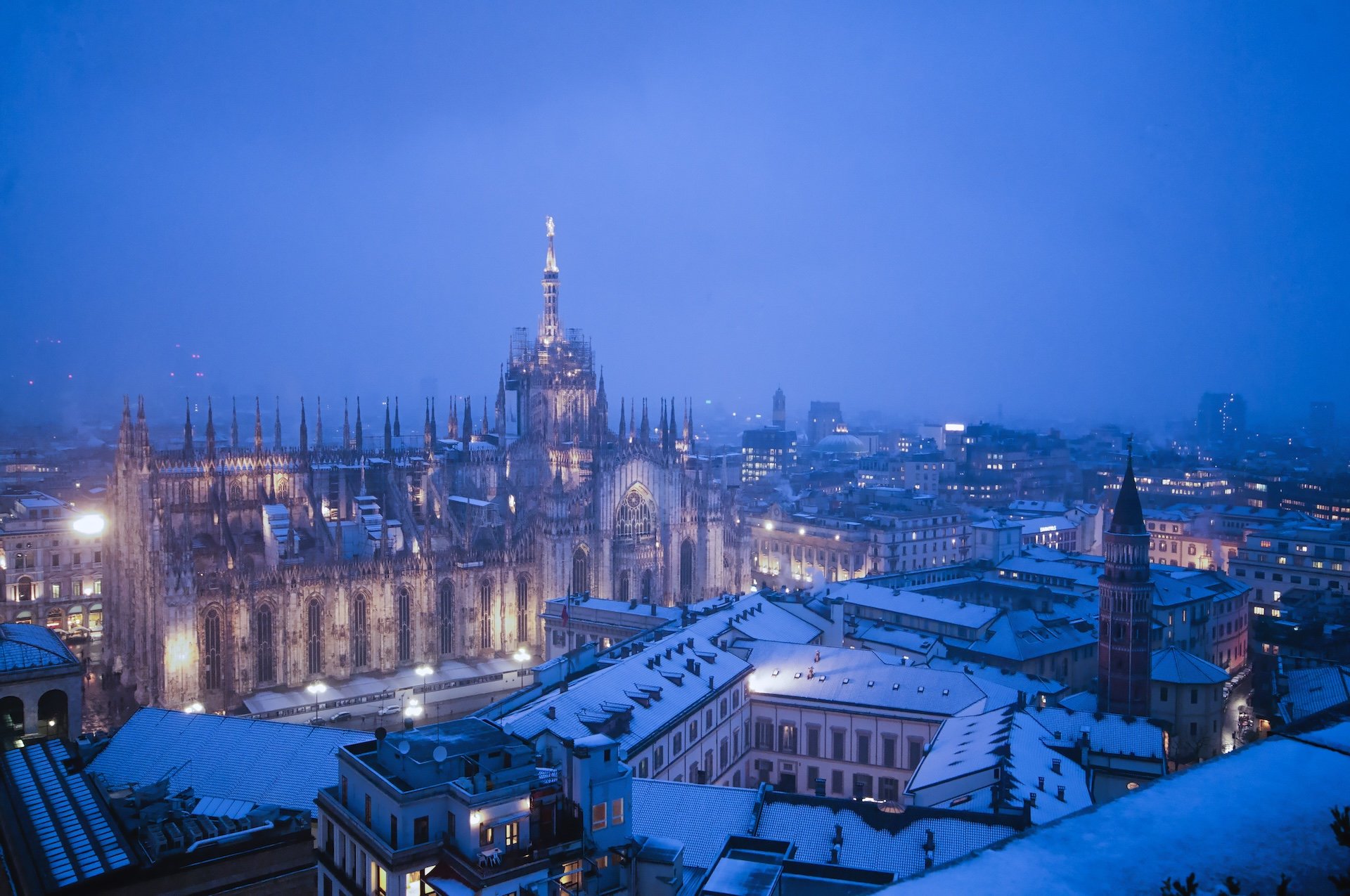 Duomo con la neve